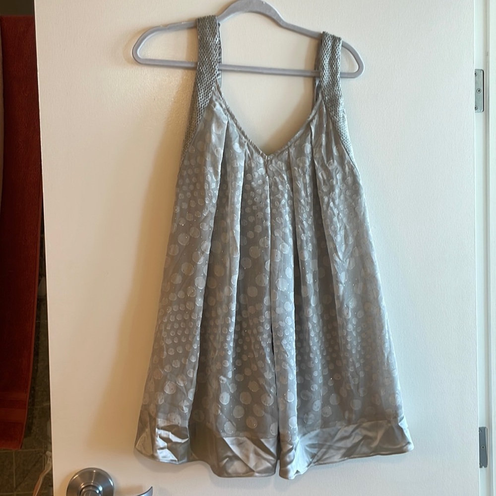 Babydoll silver dress